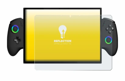 Immagine del dispositivo OneXPlayer X1 con un'ampia varietà di protezioni per lo schermo.