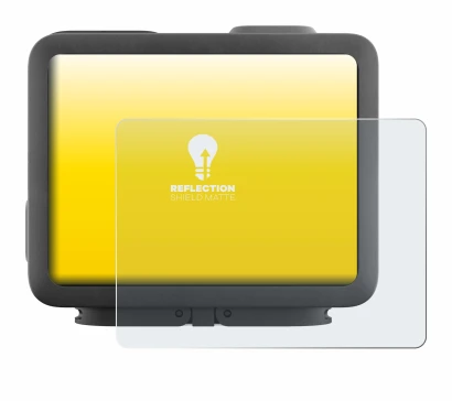 Immagine del dispositivo GoPro Hero 4k con un'ampia varietà di protezioni per lo schermo.