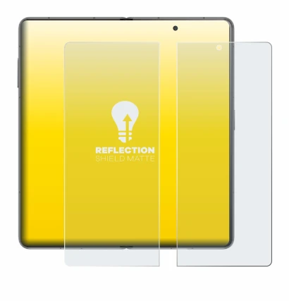 Immagine del dispositivo Honor Magic V3 (inneres Display) con un'ampia varietà di protezioni per lo schermo.