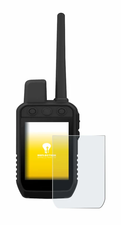 Immagine del dispositivo Garmin Alpha 300 K con un'ampia varietà di protezioni per lo schermo.