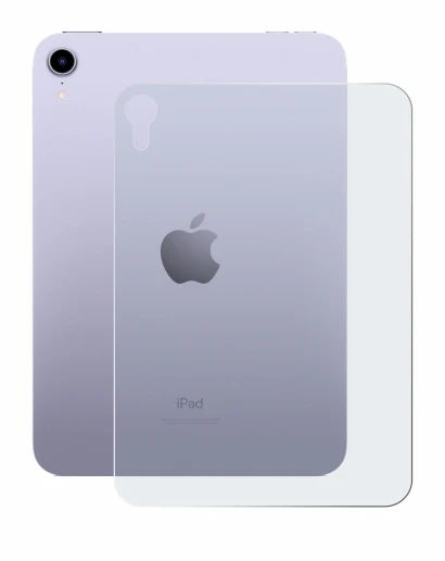 Immagine del dispositivo Apple iPad Mini 7 2024 (Posteriore) con un'ampia varietà di protezioni per lo schermo.