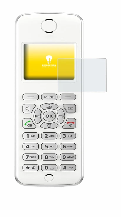 Immagine del dispositivo AVM Fritz!Fon M2 con un'ampia varietà di protezioni per lo schermo.
