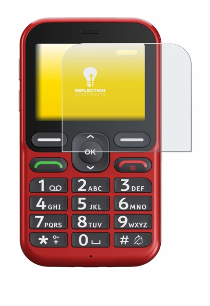 Immagine del dispositivo Doro Leva L10 con un'ampia varietà di protezioni per lo schermo.