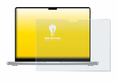 Immagine del dispositivo Apple MacBook Pro 14" M4 2024 con un'ampia varietà di protezioni per lo schermo.