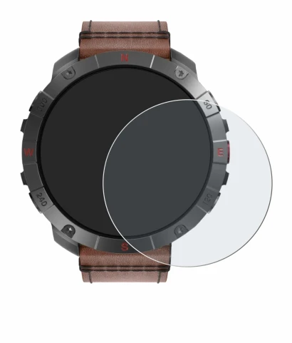 Immagine del dispositivo Polar Grit X2 Pro Titan con un'ampia varietà di protezioni per lo schermo.