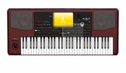 Immagine del dispositivo KORG Pa700 con un'ampia varietà di protezioni per lo schermo.