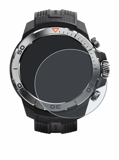 Immagine del dispositivo Xiaomi Mibro GS Explorer con un'ampia varietà di protezioni per lo schermo.
