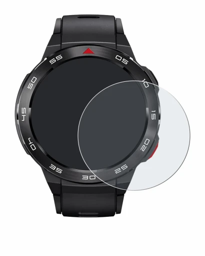 Immagine del dispositivo Xiaomi Mibro GS Pro con un'ampia varietà di protezioni per lo schermo.