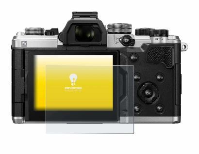 Immagine del dispositivo OM System OM-3 con un'ampia varietà di protezioni per lo schermo.