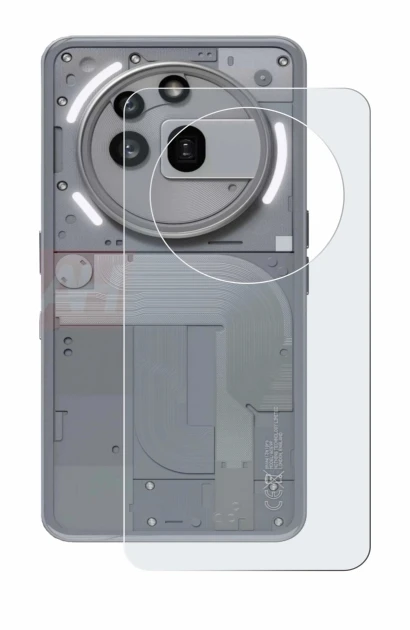 Immagine del dispositivo Nothing Phone (3a) Pro (Posteriore) con un'ampia varietà di protezioni per lo schermo.