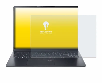 Immagine del dispositivo Acer Swift Go 16 AI con un'ampia varietà di protezioni per lo schermo.