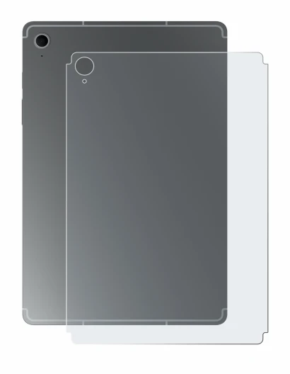 Immagine del dispositivo Samsung Galaxy Tab S10 FE (Posteriore) con un'ampia varietà di protezioni per lo schermo.