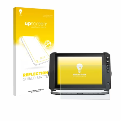 Parte frontale di una confezione del prodotto con il logo del marchio upscreen. Accanto è raffigurato il dispositivo Lowrance 