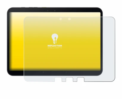 Immagine del dispositivo Samsung Galaxy Tab Active 5 Pro con un'ampia varietà di protezioni per lo schermo.