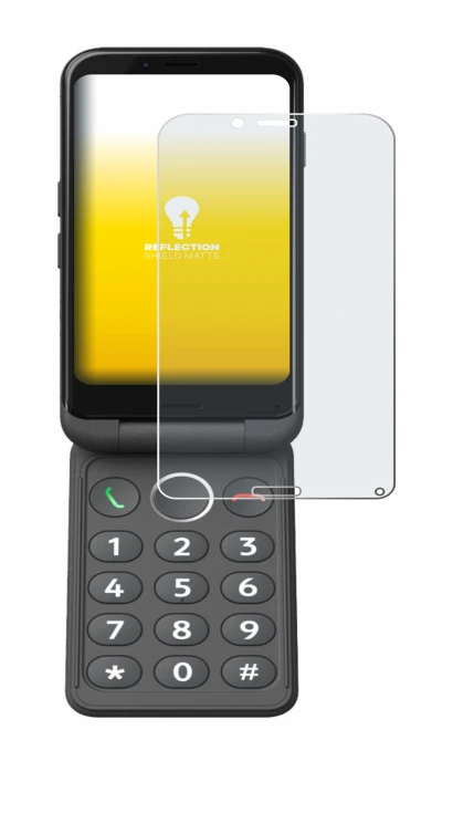 Immagine del dispositivo Doro Aurora A20 con un'ampia varietà di protezioni per lo schermo.