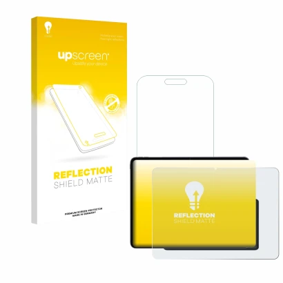 Parte frontale di una confezione del prodotto con il logo del marchio upscreen. Accanto è raffigurato il dispositivo OnePlus P