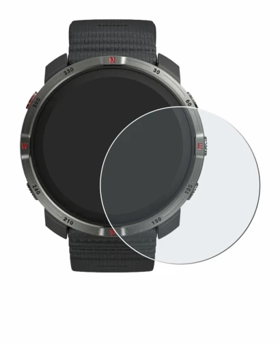 Immagine del dispositivo Polar Grit X2 con un'ampia varietà di protezioni per lo schermo.