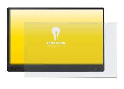 Immagine del dispositivo ASUS ZenScreen MB166C con un'ampia varietà di protezioni per lo schermo.