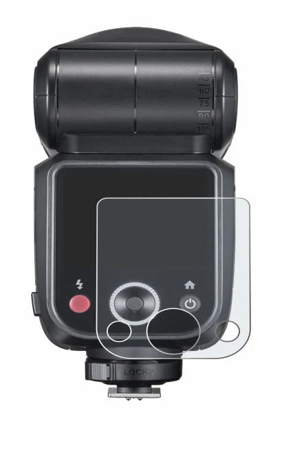 Immagine del dispositivo Godox V100 con un'ampia varietà di protezioni per lo schermo.