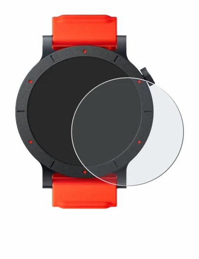 Immagine del dispositivo Nothing CMF Watch 3 Pro con un'ampia varietà di protezioni per lo schermo.