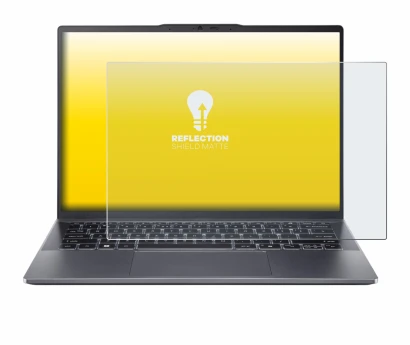 Immagine del dispositivo Acer Swift Go 14 OLED con un'ampia varietà di protezioni per lo schermo.