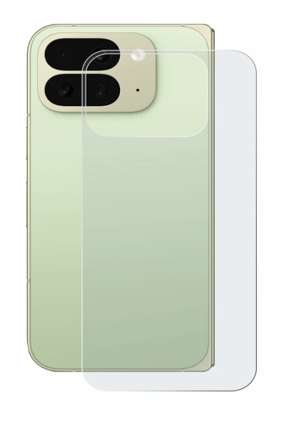 Immagine del dispositivo Google Pixel 10 Pro Fold (Posteriore) con un'ampia varietà di protezioni per lo schermo.