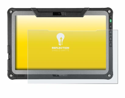 Immagine del dispositivo Getac F110 G7 con un'ampia varietà di protezioni per lo schermo.