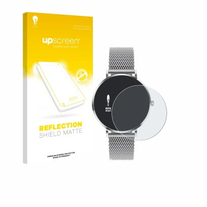 Parte frontale di una confezione del prodotto con il logo del marchio upscreen. Accanto è raffigurato il dispositivo Pireware
