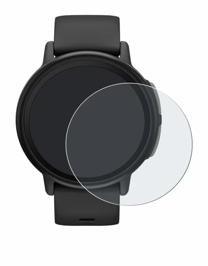 Immagine del dispositivo Garmin Bounce 2 con un'ampia varietà di protezioni per lo schermo.