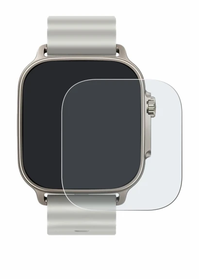Immagine del dispositivo realme Watch 5 con un'ampia varietà di protezioni per lo schermo.