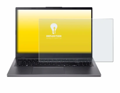 Immagine del dispositivo Acer Aspire 15 A15-51 con un'ampia varietà di protezioni per lo schermo.