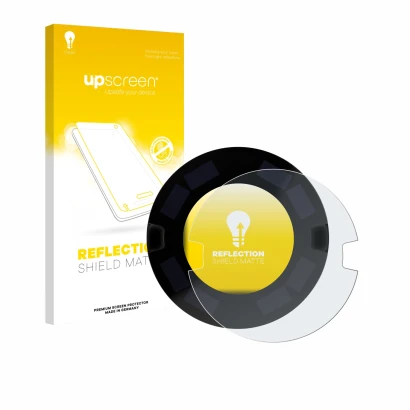 Parte frontale di una confezione del prodotto con il logo del marchio upscreen. Accanto è raffigurato il dispositivo OOONO P-D