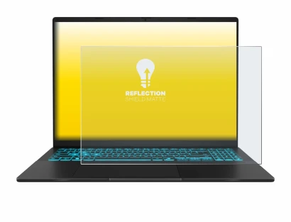 Immagine del dispositivo ASUS V16 V3607 con un'ampia varietà di protezioni per lo schermo.