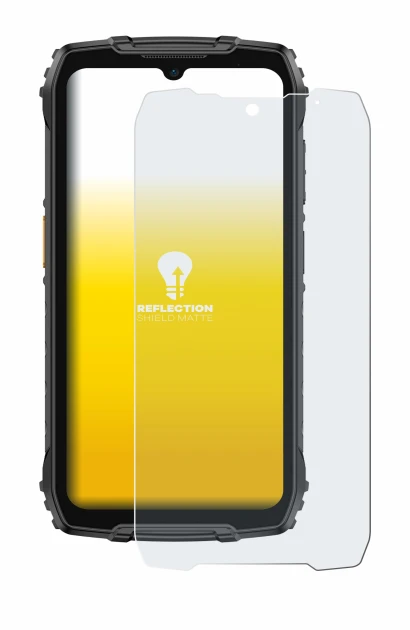 Immagine del dispositivo Ulefone RugKing 4 Pro con un'ampia varietà di protezioni per lo schermo.