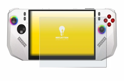 Immagine del dispositivo MSI Claw A8 BZ2EM con un'ampia varietà di protezioni per lo schermo.