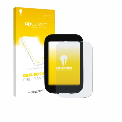 Parte frontale di una confezione del prodotto con il logo del marchio upscreen. Accanto è raffigurato il dispositivo Bikevee ‎