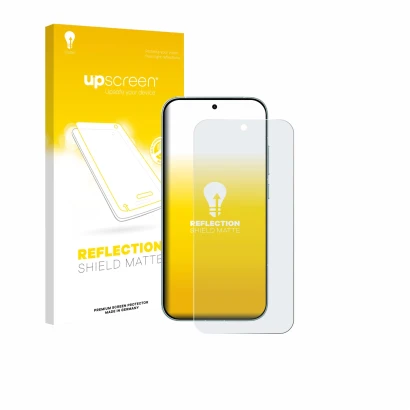 Parte frontale di una confezione del prodotto con il logo del marchio upscreen. Accanto è raffigurato il dispositivo Xiaomi Re