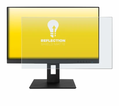 Immagine del dispositivo ASUS BE24EQSB con un'ampia varietà di protezioni per lo schermo.