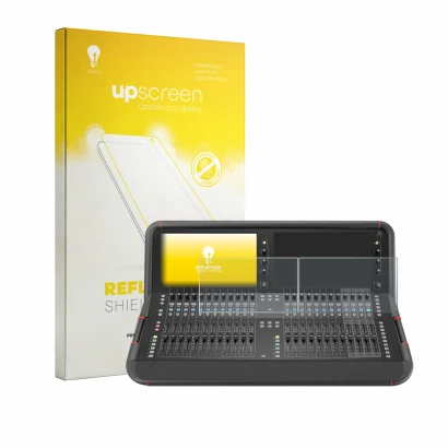 Parte frontale di una confezione del prodotto con il logo del marchio upscreen. Accanto è raffigurato il dispositivo Allen&Hea