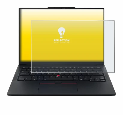 Immagine del dispositivo Lenovo ThinkPad E14 Gen 8 con un'ampia varietà di protezioni per lo schermo.