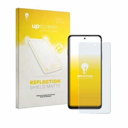 Parte frontale di una confezione del prodotto con il logo del marchio upscreen. Accanto è raffigurato il dispositivo Huawei En