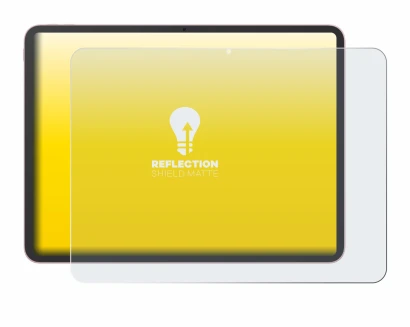 Immagine del dispositivo Oppo Pad 5 con un'ampia varietà di protezioni per lo schermo.