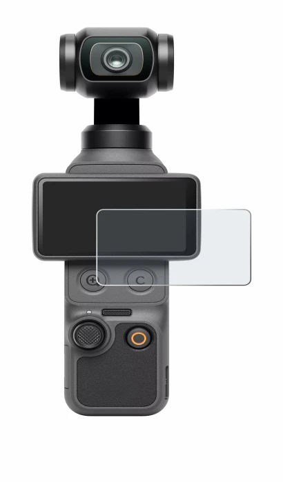 Immagine del dispositivo DJI Osmo Pocket 4 con un'ampia varietà di protezioni per lo schermo.