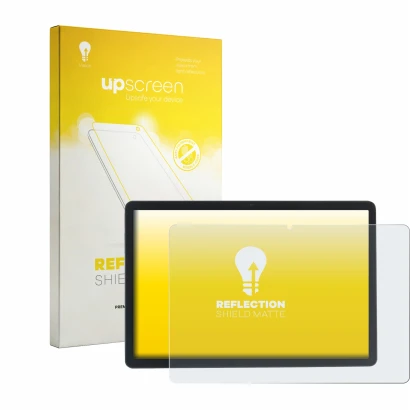 Parte frontale di una confezione del prodotto con il logo del marchio upscreen. Accanto è raffigurato il dispositivo Acepad A1
