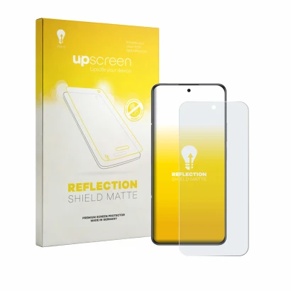 Parte frontale di una confezione del prodotto con il logo del marchio upscreen. Accanto è raffigurato il dispositivo Honor X7e