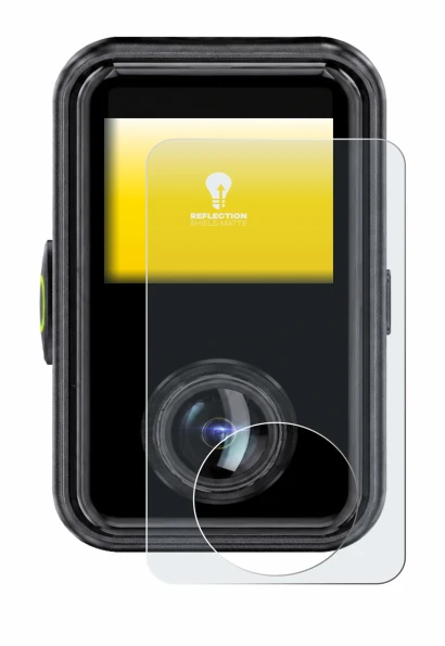 Immagine del dispositivo Vantrue E360 Ace con un'ampia varietà di protezioni per lo schermo.