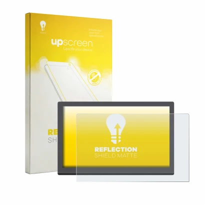 Parte frontale di una confezione del prodotto con il logo del marchio upscreen. Accanto è raffigurato il dispositivo Gaomon Pr