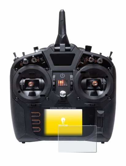 Immagine del dispositivo Spektrum NX8 Plus con un'ampia varietà di protezioni per lo schermo.