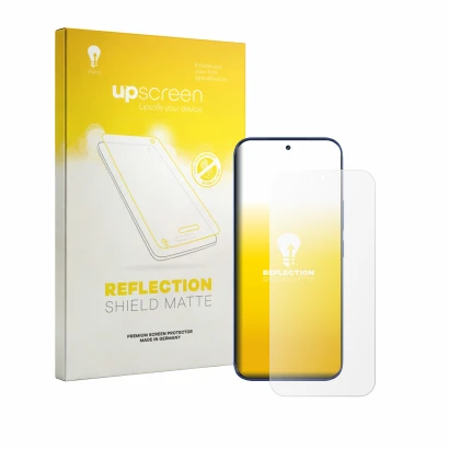 Parte frontale di una confezione del prodotto con il logo del marchio upscreen. Accanto è raffigurato il dispositivo Tecno Cam