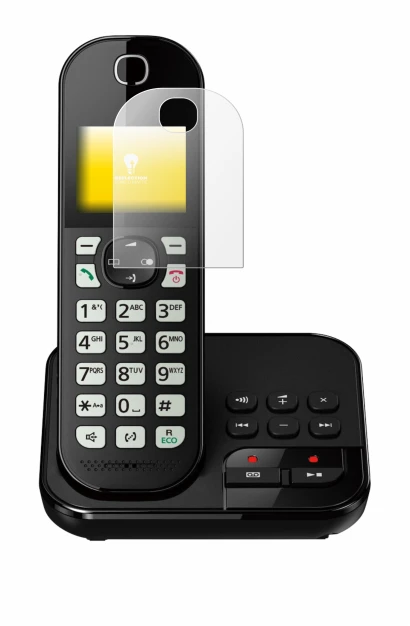 Immagine del dispositivo Panasonic KX-TGC422 con un'ampia varietà di protezioni per lo schermo.